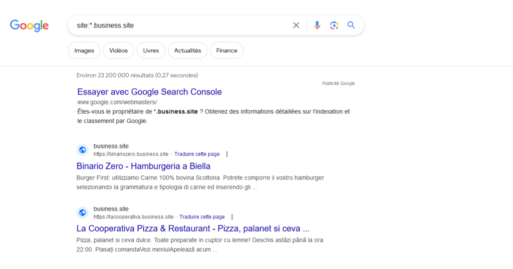 Jecreevotresite.fr : création de sites internet clé en main - Fermeture des sites Google Business Profile - Nombre de sites impactés