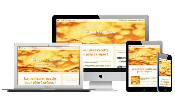 Jecreevotresite.fr : création de sites internet clé en main – Site pour des recettes de crêpes