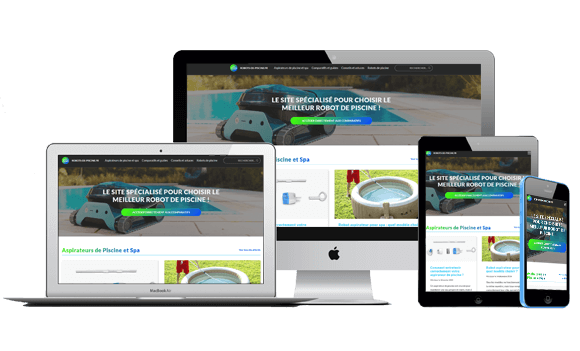 Jecreevotresite.fr : création de sites internet clé en main – Site pour des robots de piscine