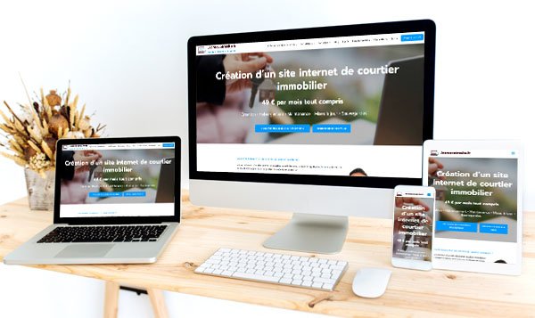 Jecreevotresite.fr : création site internet de courtier immobilier - Vignette