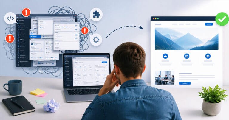Jecreevotresite.fr : Les erreurs qui compliquent la gestion du site au quotidien