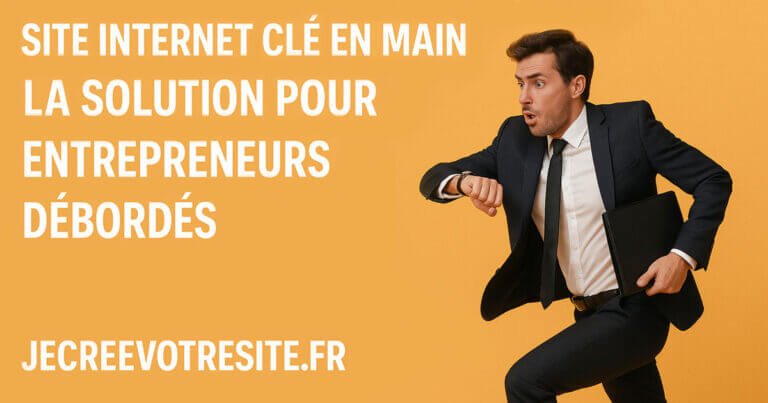 Jecreevotresite.fr : Site internet clé en main, LA solution pour entrepreneurs débordés